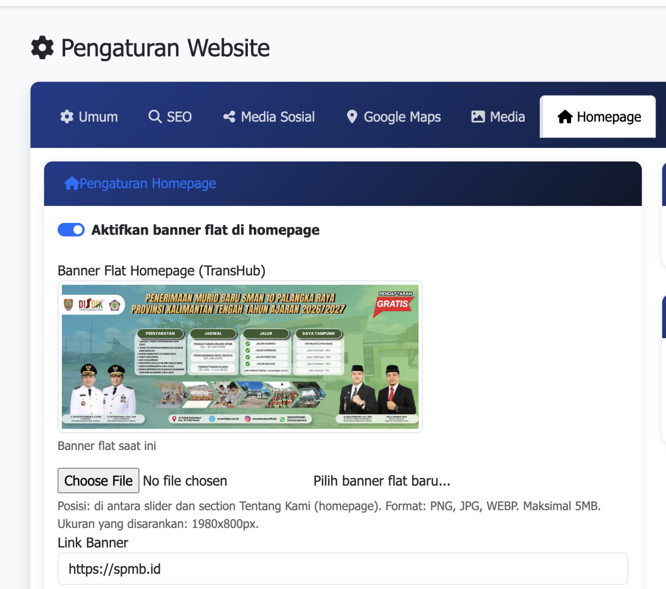 Penerimaan Peserta Didik Baru Tahun 2025